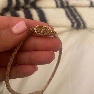 Kendra Scott braided + druzy stone choker